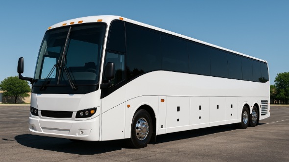 Exterior of Charter Bus Company La Crosse's 50 Passenger Charter Bus in La Crosse