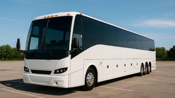 Exterior of Charter Bus Company La Crosse's 54 Passenger Charter Bus in La Crosse