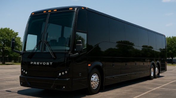 Exterior of Charter Bus Company La Crosse's 55 Passenger Charter Bus in La Crosse
