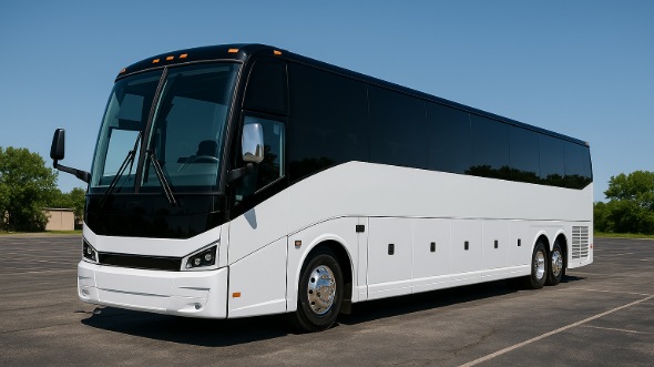 Exterior of Charter Bus Company La Crosse's 56 Passenger Charter Bus in La Crosse