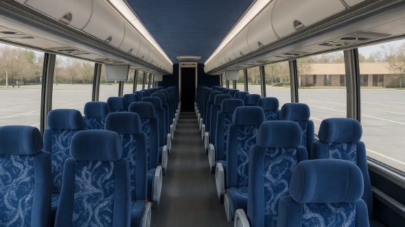 la crosse 50 passenger charter bus inside