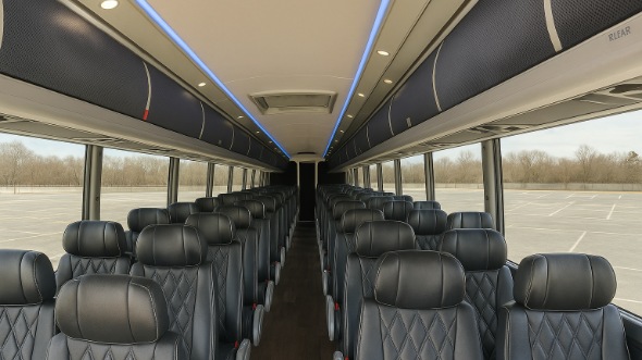 la crosse 56 passenger charter bus inside