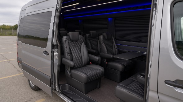 la crosse sprinter van with driver inside