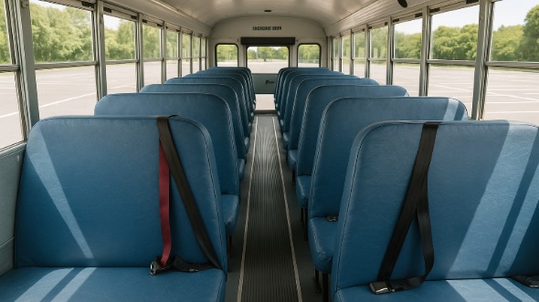 Interior of Charter Bus Company La Crosse's School Bus in La Crosse